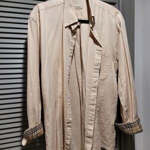 Burberry Light Tan Shirt Jacket